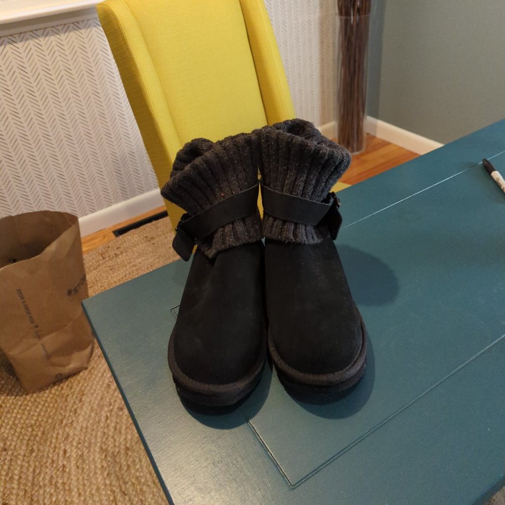 UGG Black Sweater Boots